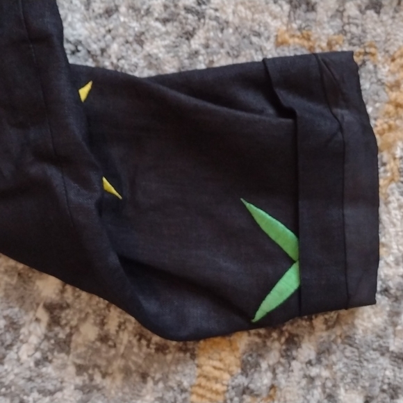 Vintage 1980's linen blazer, lined, one button, Adam Douglass Adrianna Papell - Picture 2 of 6